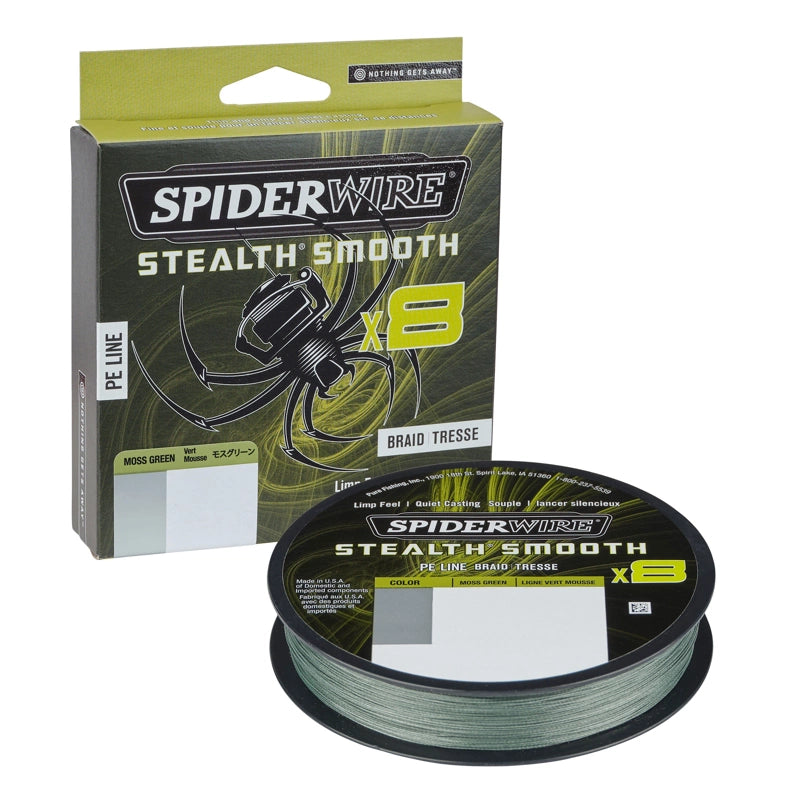 Tresse Spiderwire Stealth Smooth 8 (Moss Green) - 150M