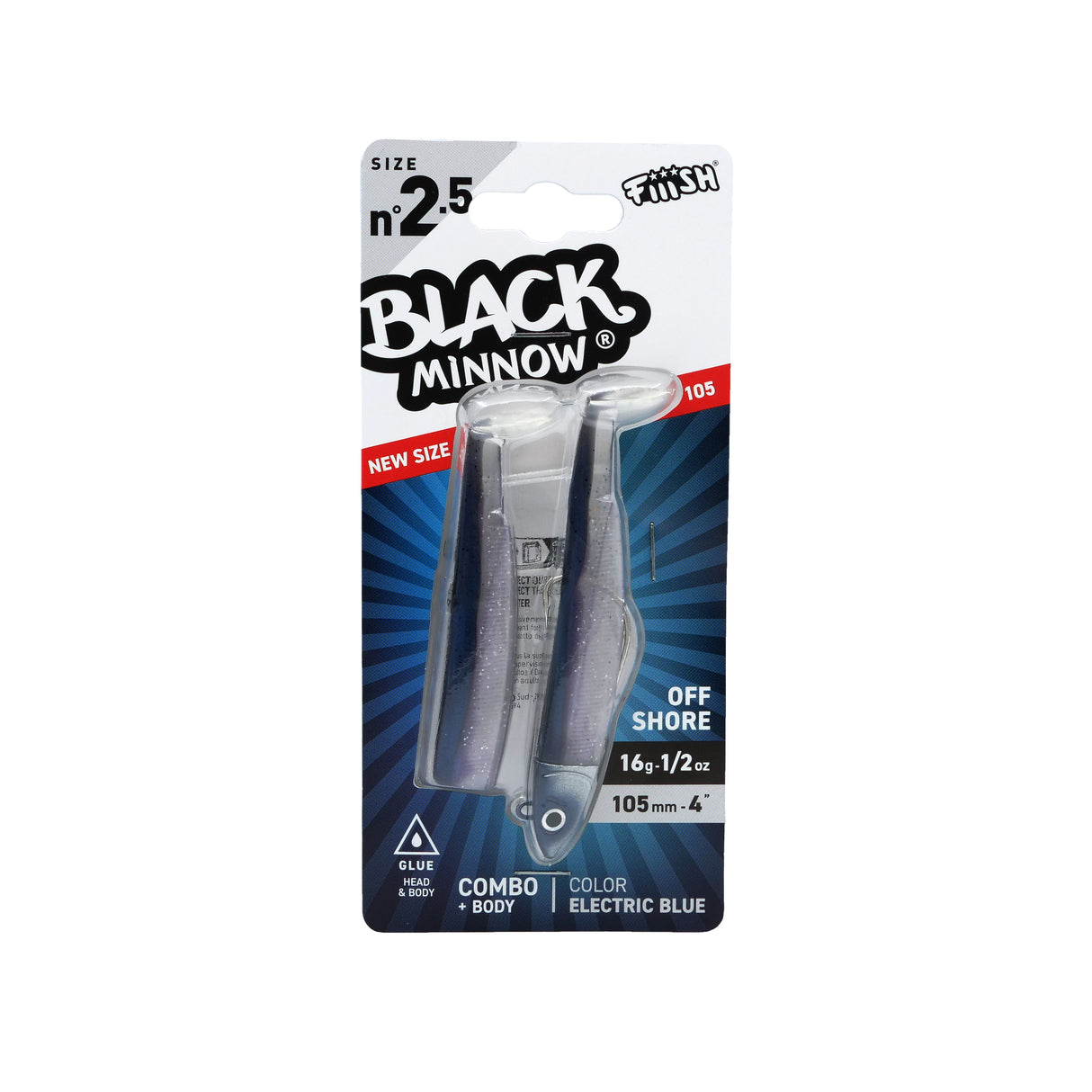 Black Minnow n°2,5 - Combo Off Shore - 16g