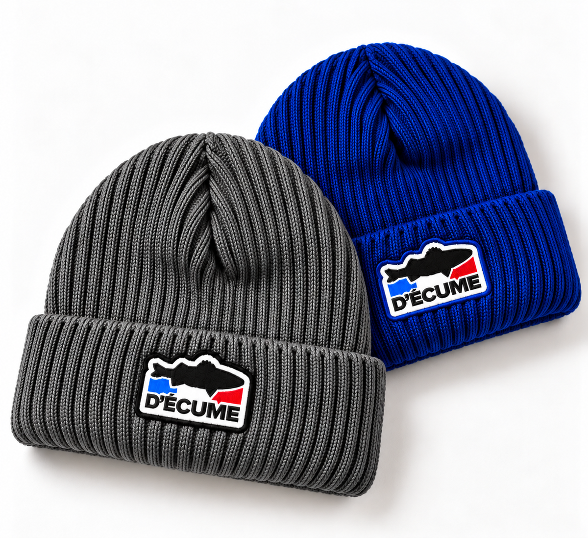 Bonnets Bar d’écume - Pack Duo Bleu Royal et Gris
