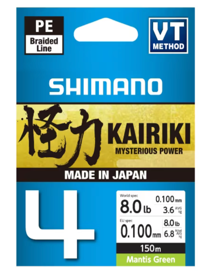 Tresse Kairiki X4 - 150m (MANTIS GREEN)