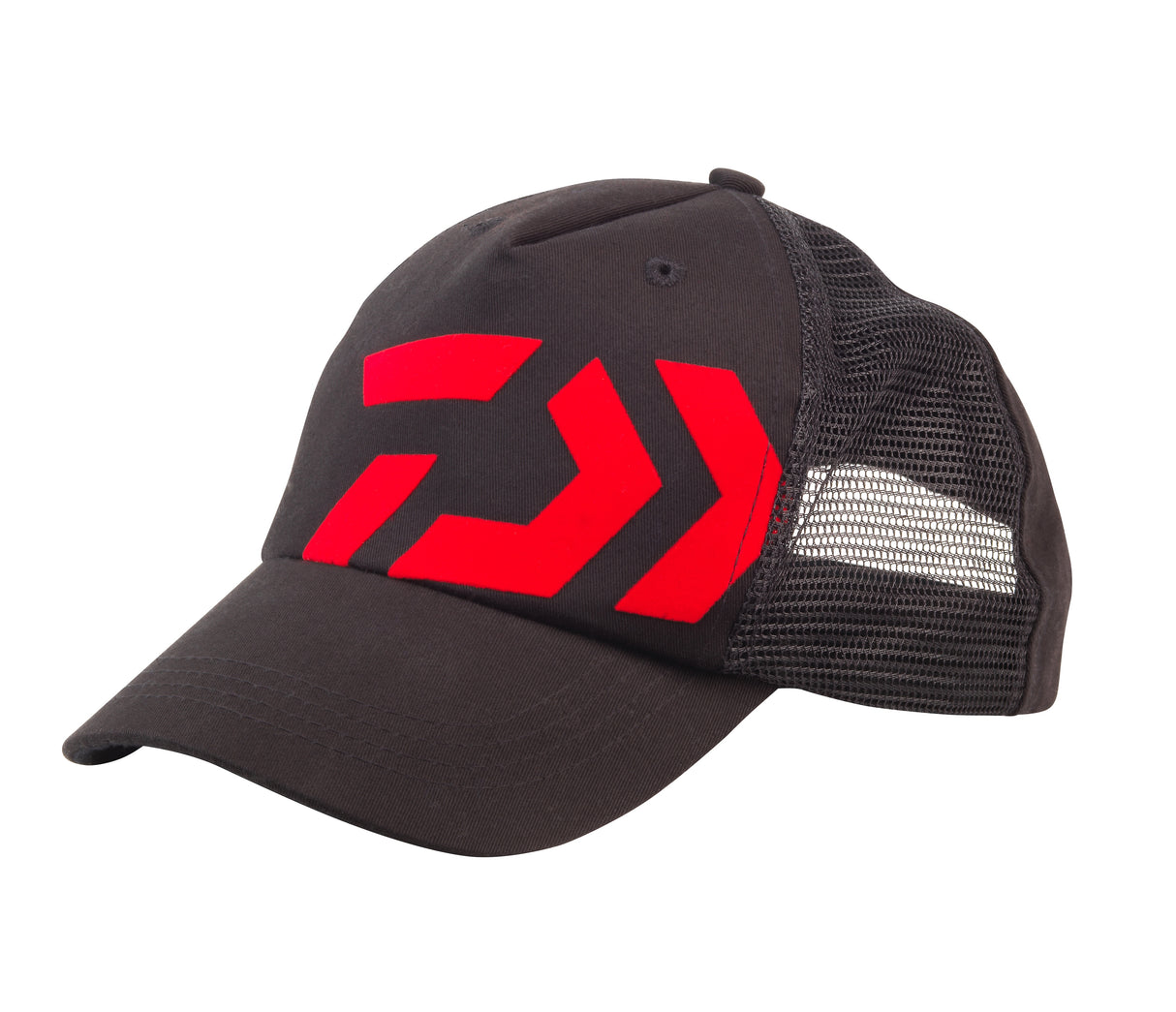 Casquette Trucker - Noire Logo Rouge