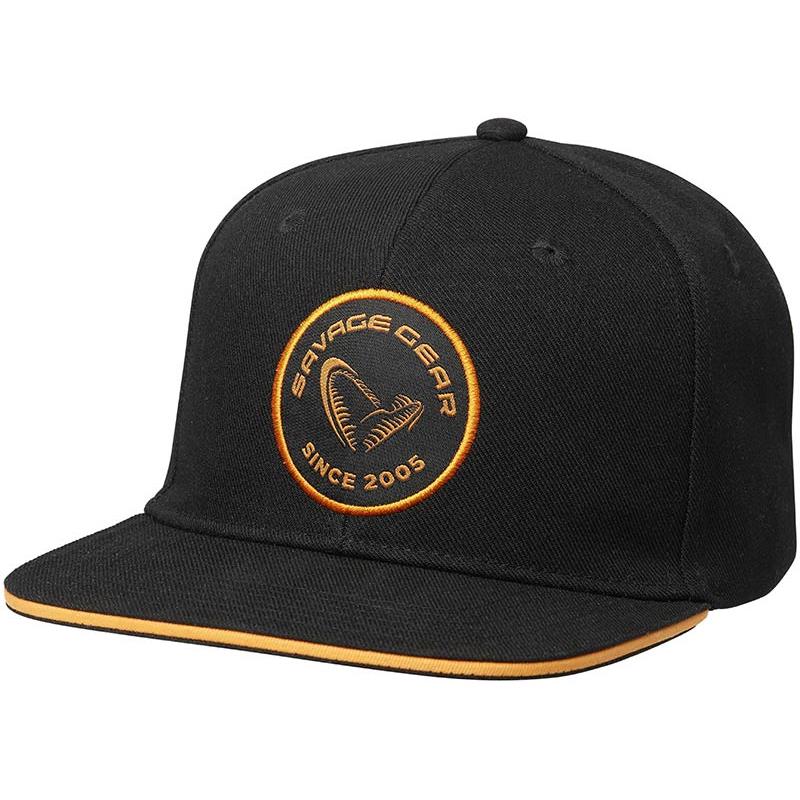 Casquette Savage Gear Badge Flatbill Cap Black Orange