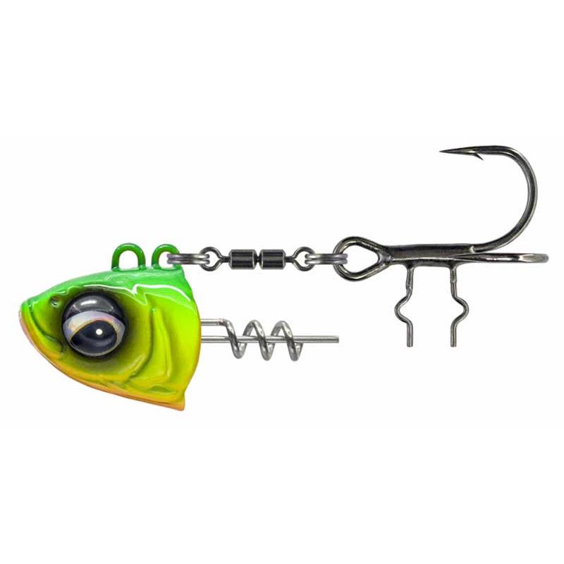 Tête Plombée à Visser Savage Gear Monster Vertical Head - Chartreuse