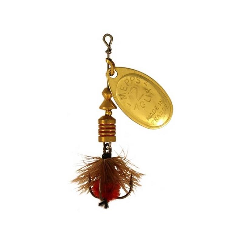 Cuiller Mepps Aglia Or Mouche Rouge