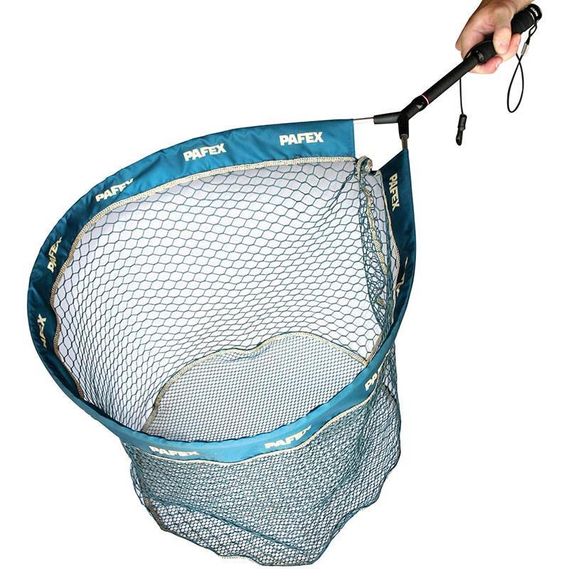 Épuisette Flynet Manche Carbone Filet Bleu 90cm Flottante