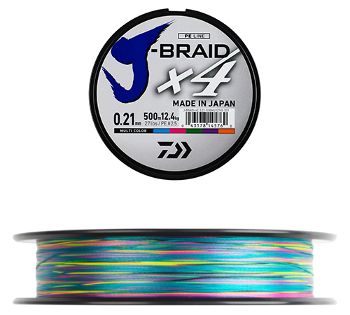 Tresse J-Braid X4 - Multicolor (135m)