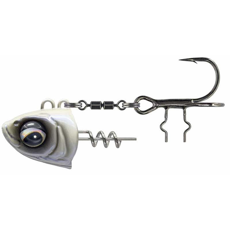Tête Plombée à Visser Savage Gear Monster Vertical Head - Pearl White