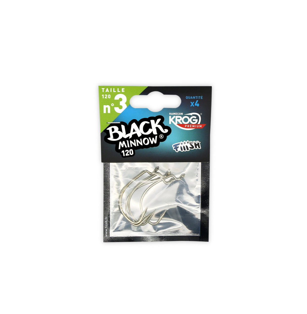 Hameçons - Black Minnow taille 3