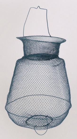 Bourriche Ovale SERT 28x34cm - Métal Noir Pour Pêche Sportive, Solide Et Pratique