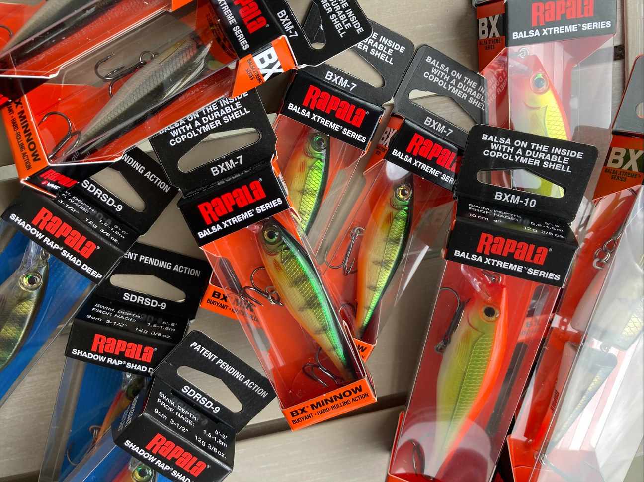Lot de 4 ~ leurres appâts manivelle rap Rapala Finlande Deep Runner ~ 3 Lot de 4 ~ leurres appâts manivelle rap Rapala Finlande Deep Runner ~ 3