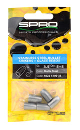 Plomb Balle SPRO Stainless Steel Bullet Sinkers