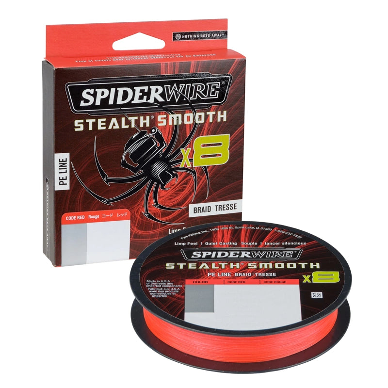 Tresse Spiderwire Stealth Smooth 8 (Red) - 150M