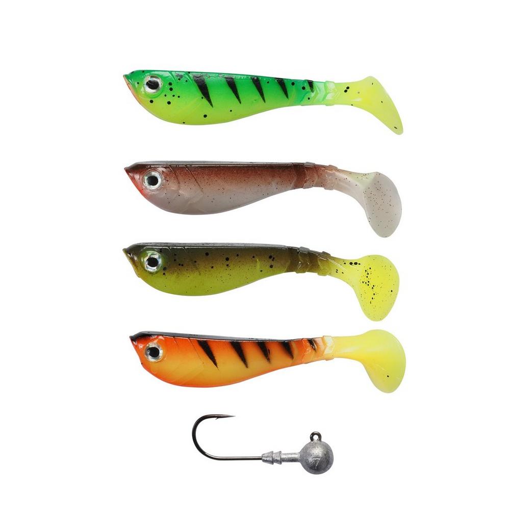 Pulse Shad MixBox & têtes plombées - 8cm