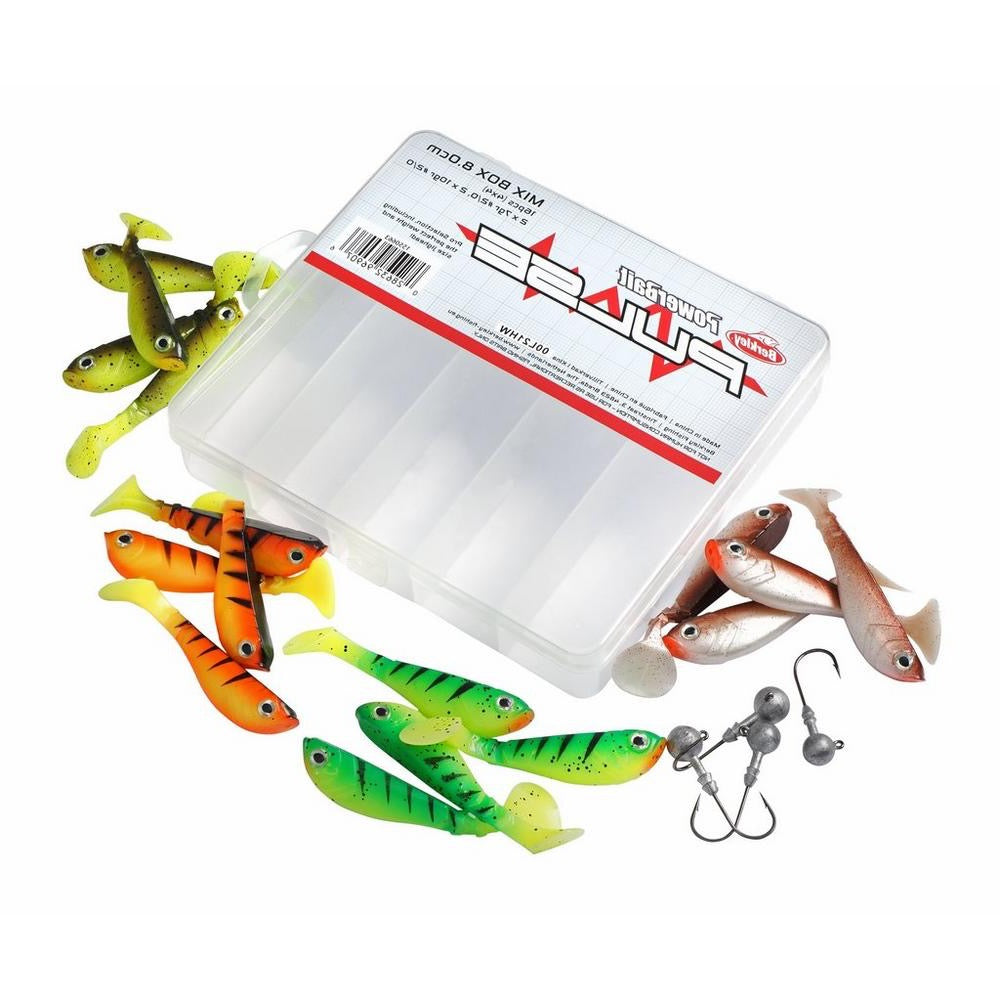 Pulse Shad MixBox & têtes plombées - 8cm