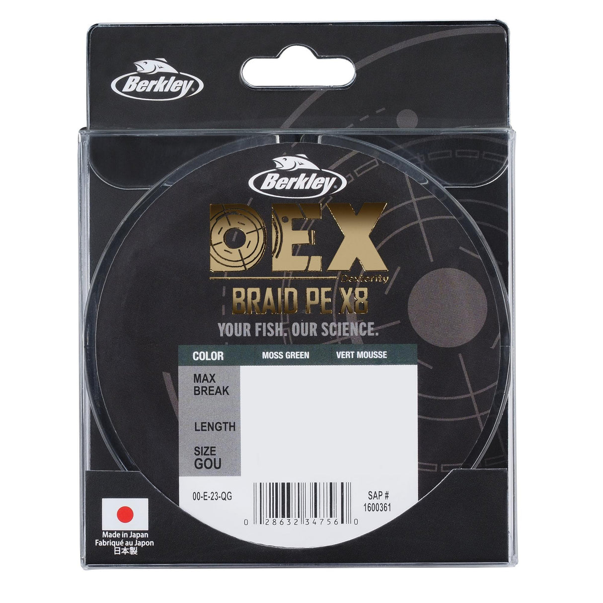 Tresse DEX Braid x8 - 150m / Moss Green