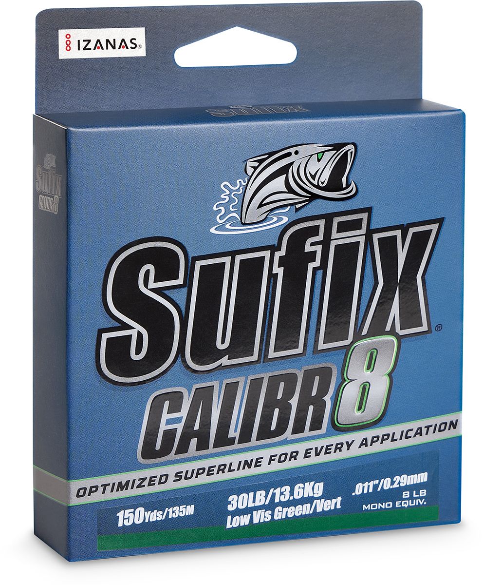 Tresse Sufix Calibr8 Lo-vis Green - 135m