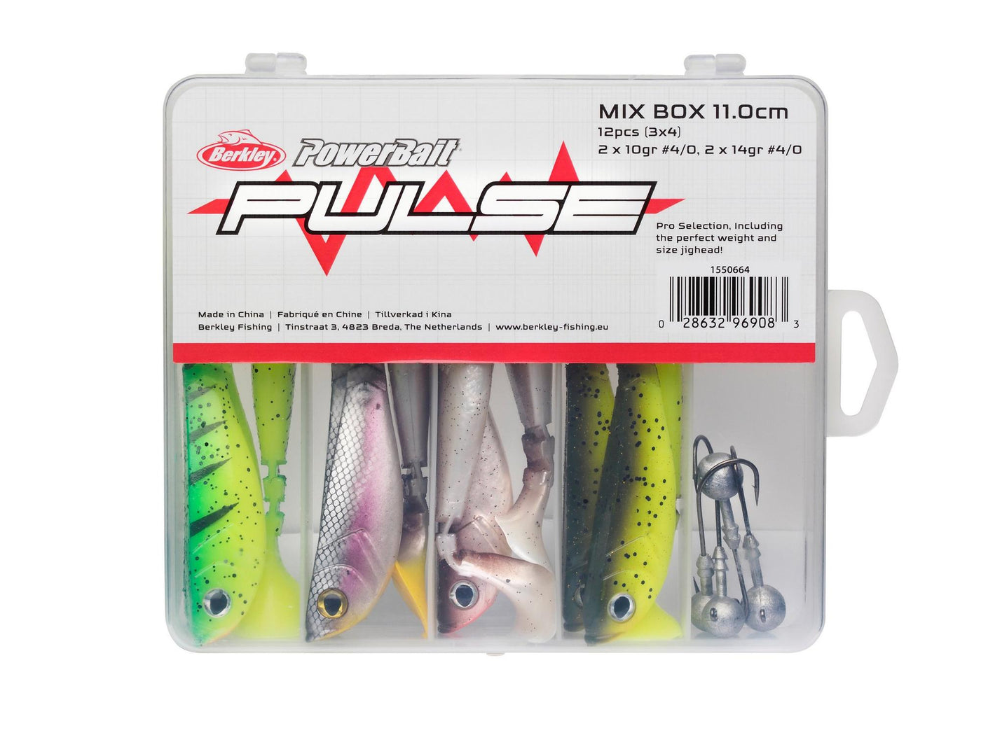 Pulse Shad MixBox & têtes plombées - 11cm