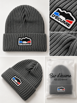 Bonnets Bar d’écume - Pack Trio Bleu Royal, Noir et Gris