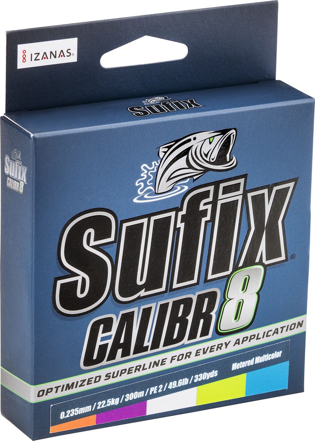 Tresse Sufix Calibr8 Multicolore - 150m