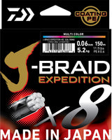 Tresse J-Braid Expedition X8 - Multicolor (150m)