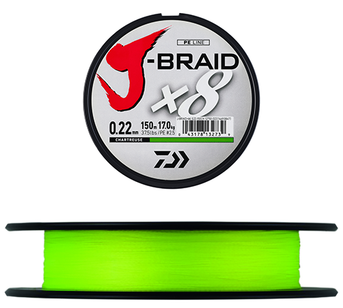 Tresse J-Braid X8 - Chartreuse