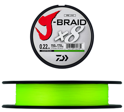 Tresse J-Braid X8 - Chartreuse