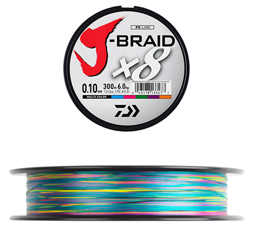 Tresse J-Braid X8 - Multicolore