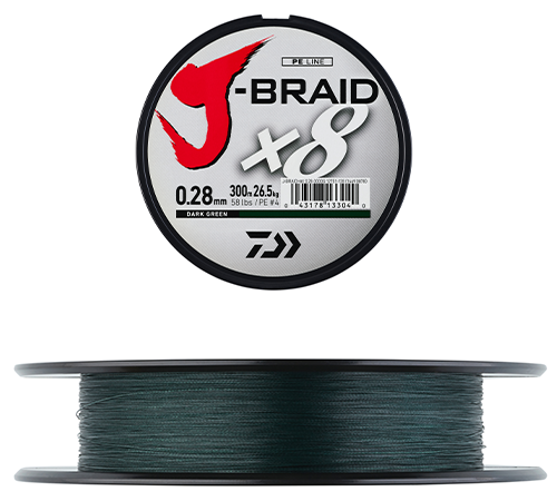 Tresse J-Braid X8 - Green