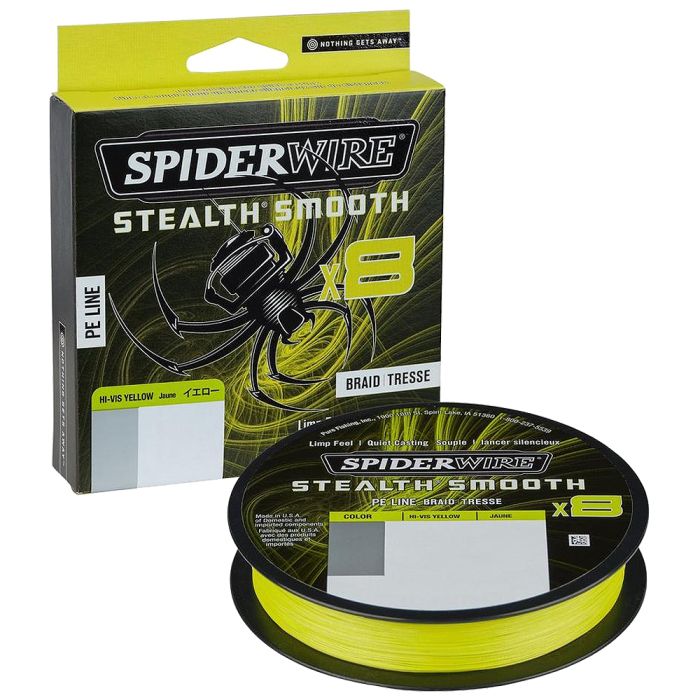 Tresse Spiderwire Stealth Smooth 8 (Yellow) - 150M