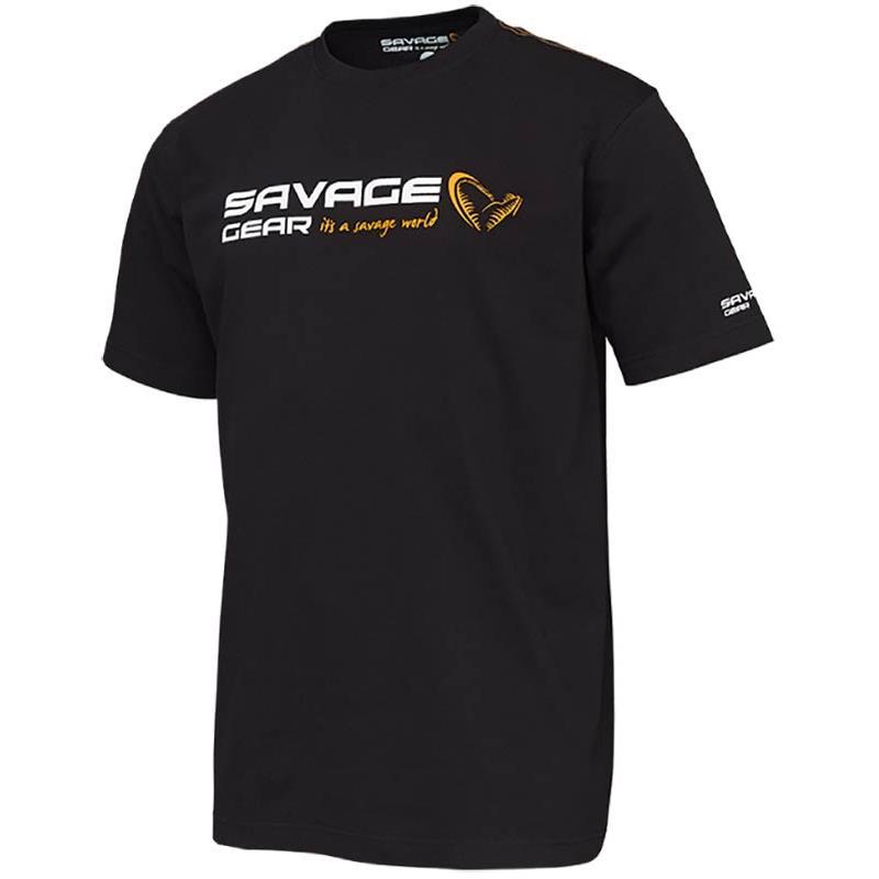 T-Shirt Savage Gear Signature Logo Black Ink