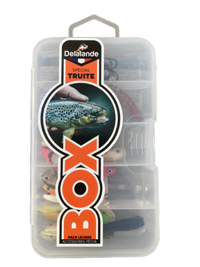 JK FISHER - Coffret Leurres Souples Spécial Truite - Delalande